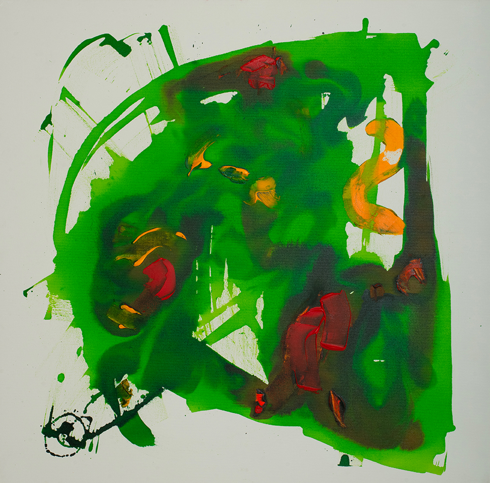 Schizophrénie 80 x 80 Acrylique, Encre